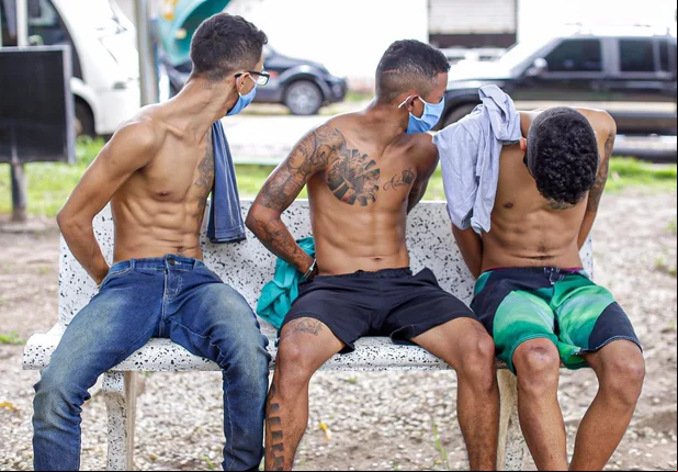 Polícia prendeu acusados de fazer uma arrastão em Teresina