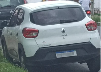Carro do acusado de importunação sexual
