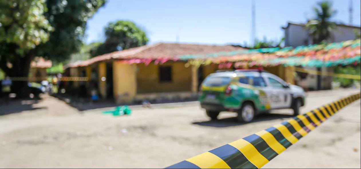 O local do crime foi isolado