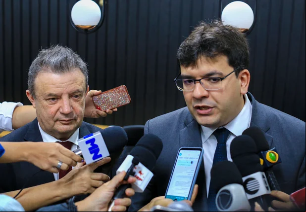 Desembargador Hilo de Almeida e Governador Rafael Fonteles