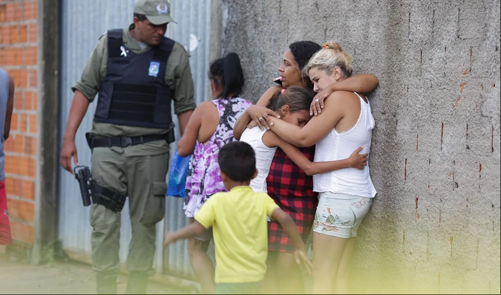 Familiares da vítima