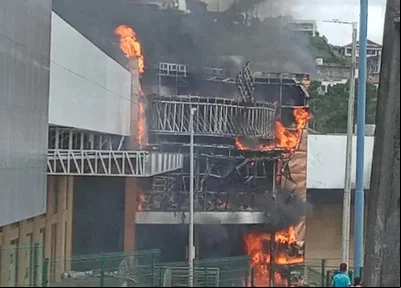 Incêndio atingiu shopping na Paraíba