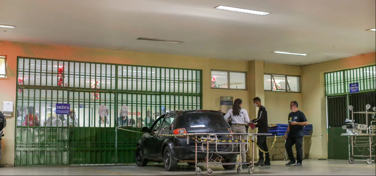Local onde o carro estacionou