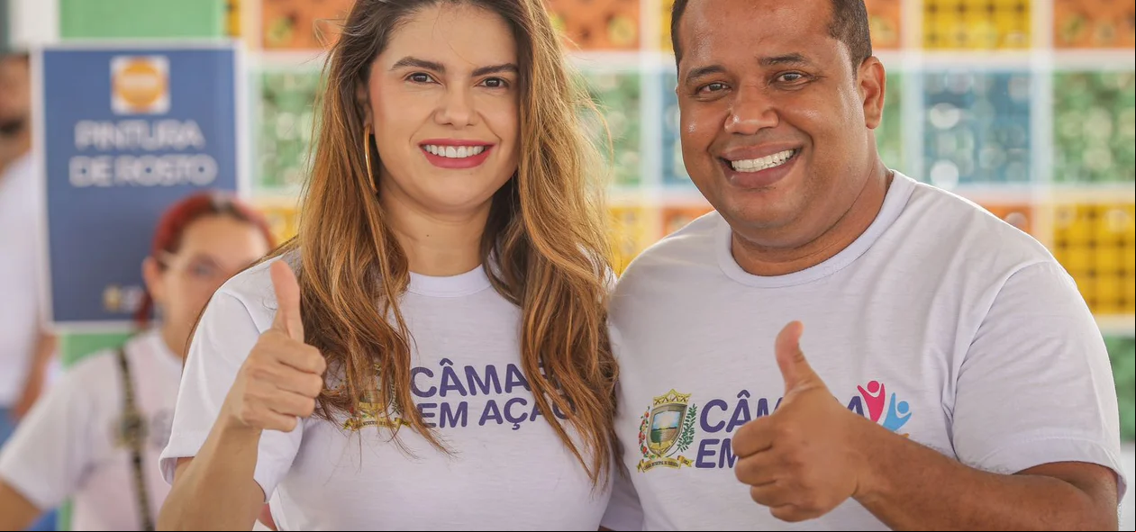 Vereadores Pollyanna Rocha e Enzo Samuel