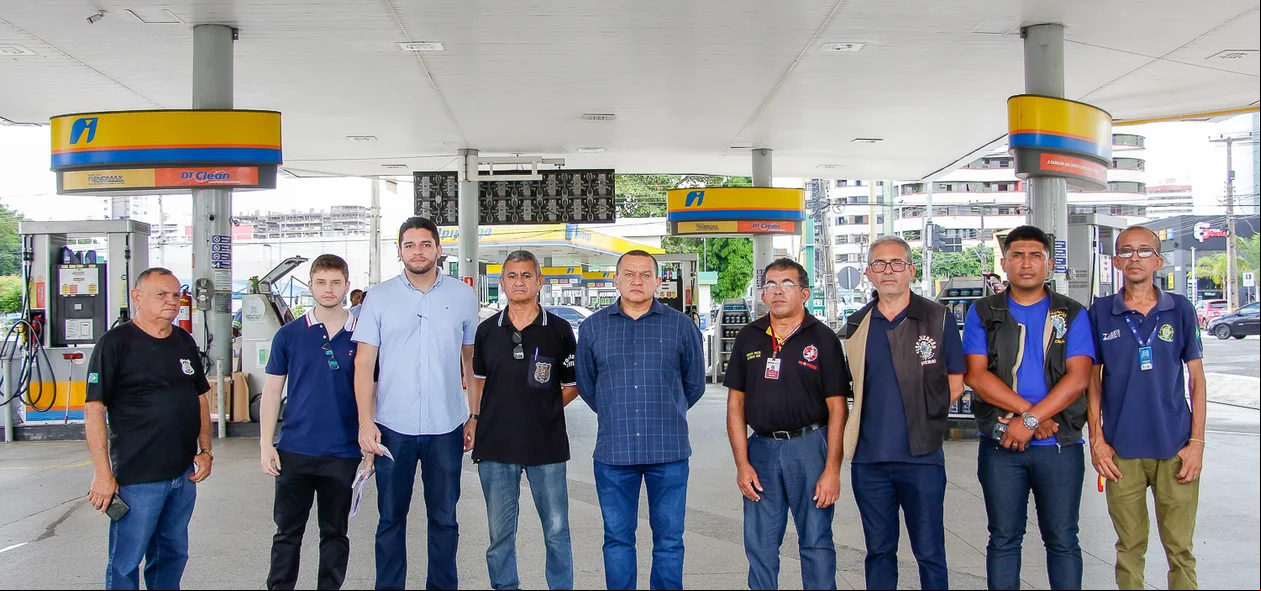 Equipe presente na fiscalização