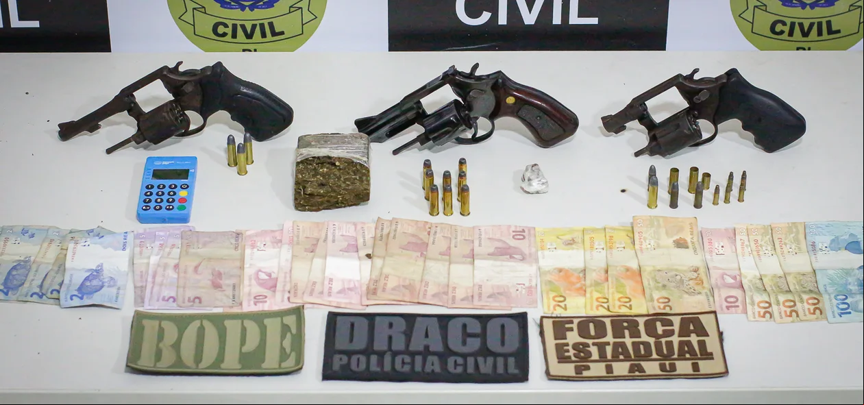 Itens apreendidos na DRACO 85