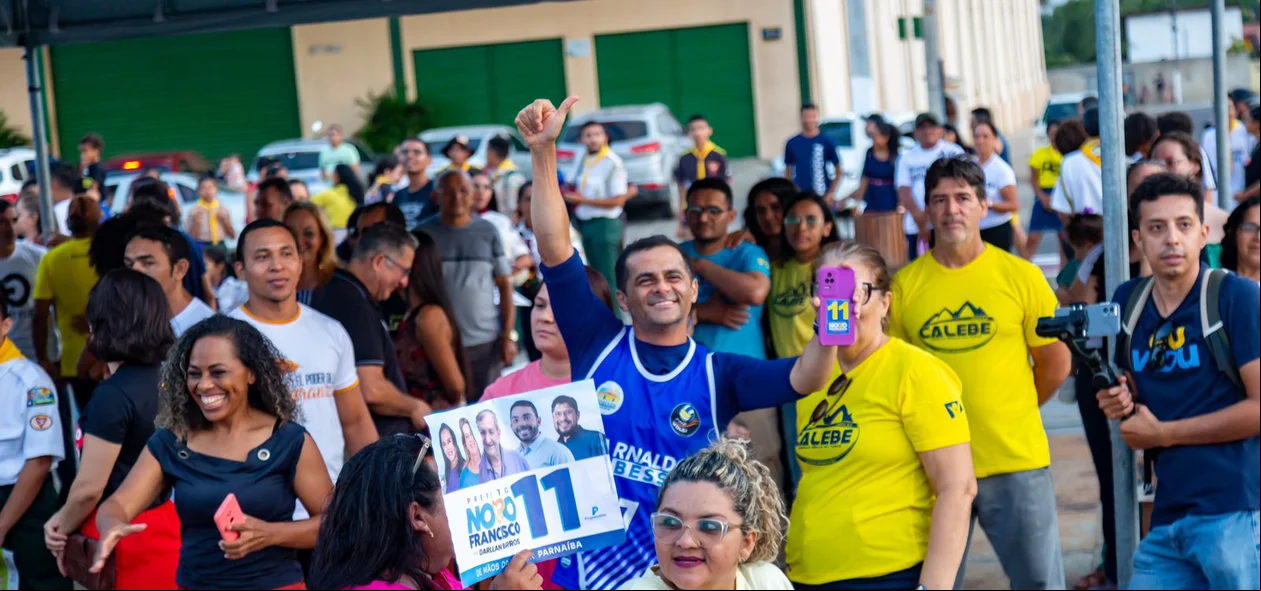 O candidato a vice prefeito Darllan Barros também esteve presente