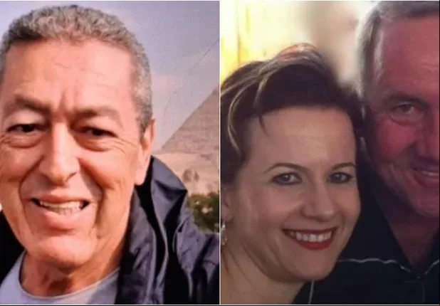 Gilmar Chinelli e o casal Ivando Bonna e Andreia