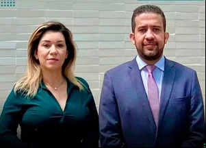 Janones e Leandra Guedes