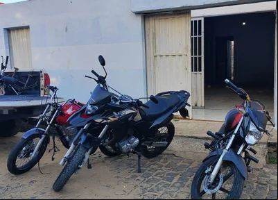 Motocicletas apreendidas no desmanche ilegal