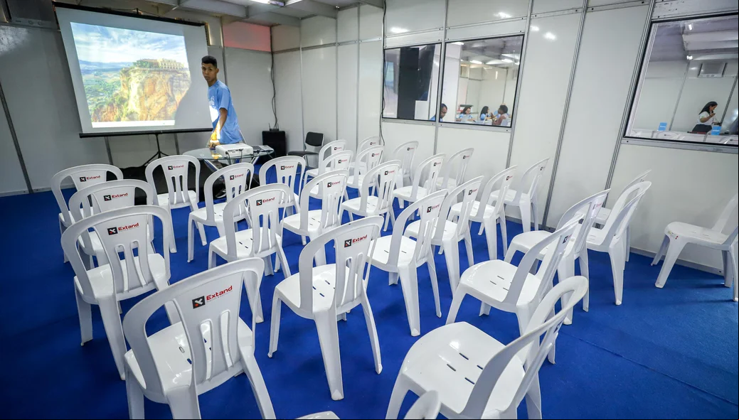 Sala onde ocorrerão as palestras ao público na Semana do Microempreendedor Individual