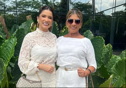 Tatiana Medeiros e a mãe