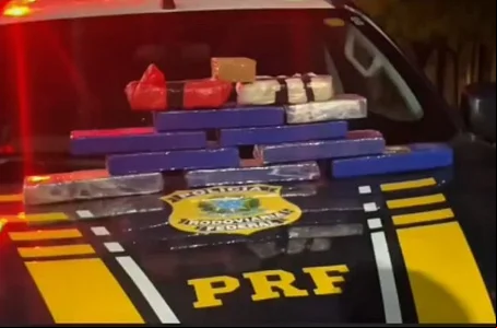 Tabletes de drogas apreendidos pela PRF