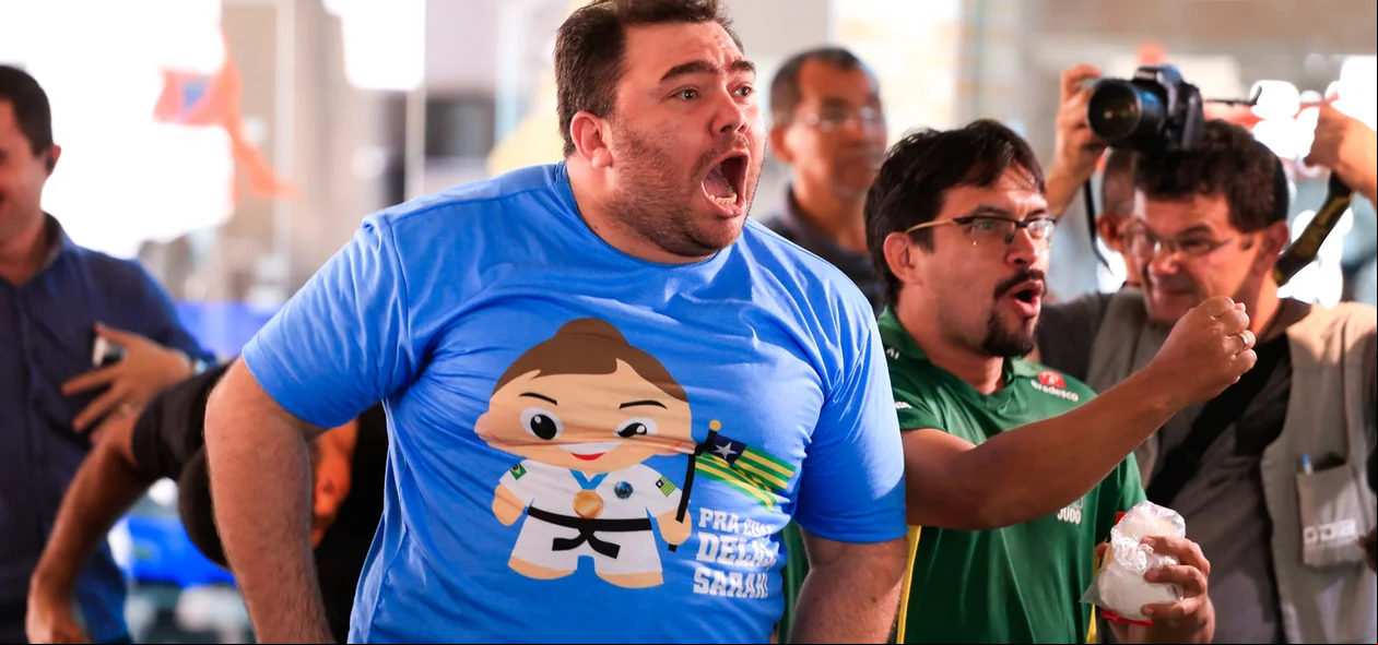 Vibração a cada golpe da judoca