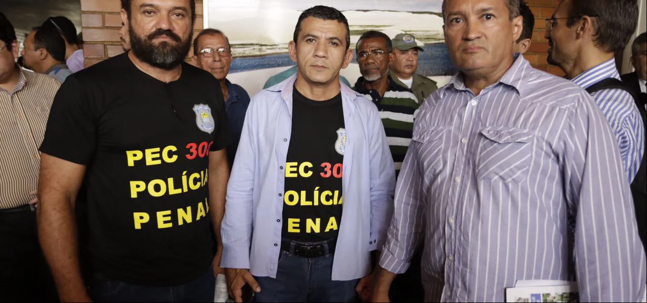 Kleiton Holanda e representantes de sindicatos