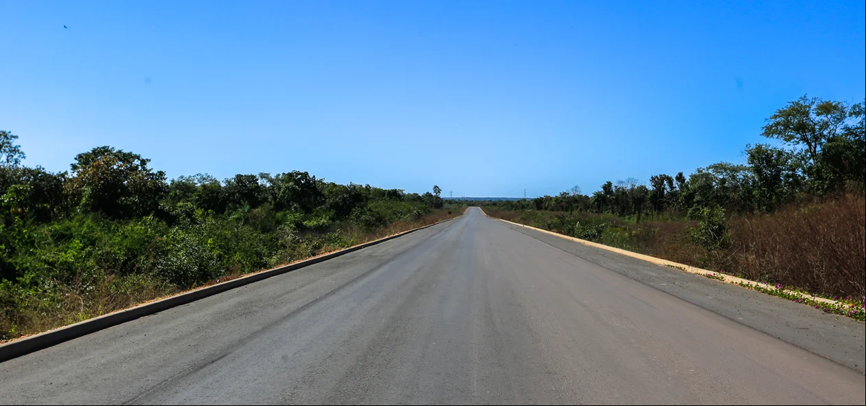 Asfalto nas proximidades do rodoanel 