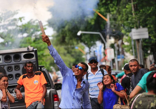 Manifestação contra  ordem de despejo em Teresina-Piauí 