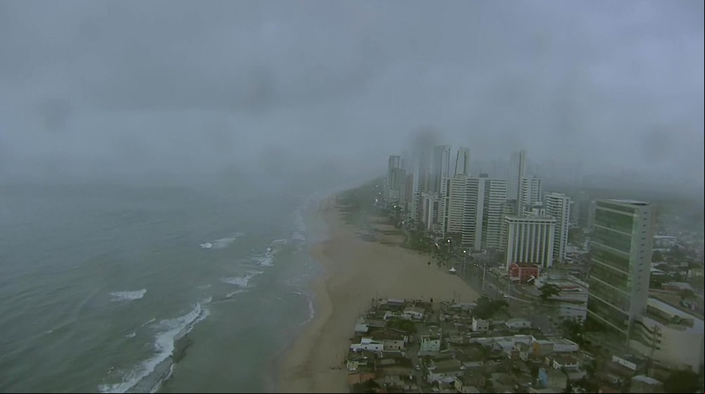 Imagem captada pelo Globocop antes da queda