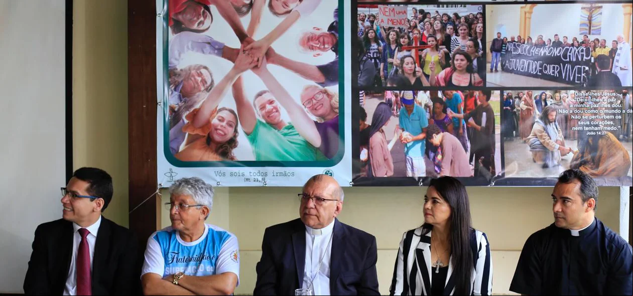 Mesa de honra do lançamento da Campanha da Fraternidade 2018