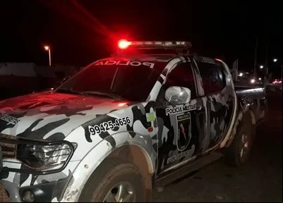 Viatura da PM que atendeu a ocorrência em José de Freitas
