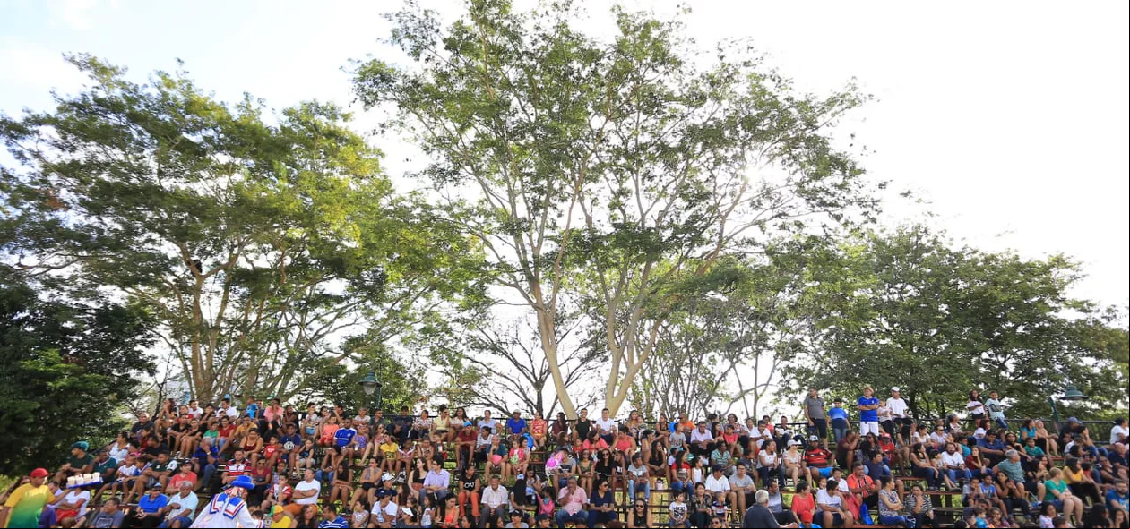 Milhares de pessoas se reuniram para prestigiar o desfile