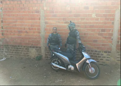 Motocicleta recuperada pela PM