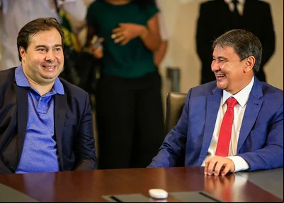Rodrigo Maia e o governador Wellington Dias