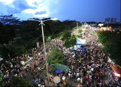 Foliões no Corso de Teresina 