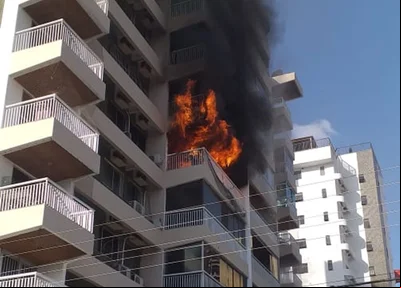Incêndio de grande proporção no Palazzo Poty
