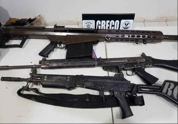 Polícia apreende fuzis e prende membros de quadrilha em Teresina