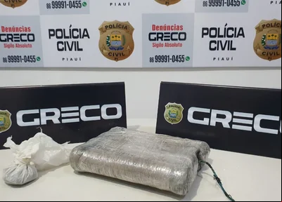 Material apreendido pelo Greco