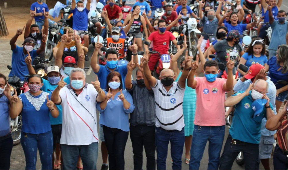 Vereadores e candidatos da coligação